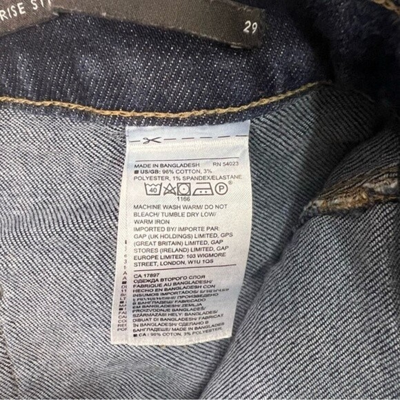 Banana Republic High Rise Straight Denim Jeans w/ Passenger Pockets Size 8/29 - Picture 6 of 9